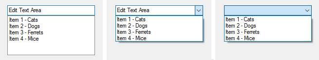 Combobox Types