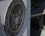 An picture of the SEC emblem at SEC Headquarters